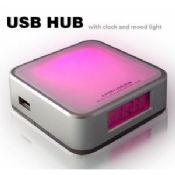 HUB USB de 4 portas com calendário e Mood Light images