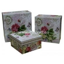 Square Keepsake Gift Boxes Bottom Paper Cardboard Flower Pattern images