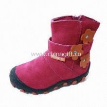 Childrens Casual Boots with Flower Shape images