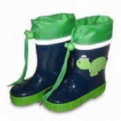 أحذية المطر أطفال مع ذوي الياقات البيضاء في أكسفورد images