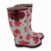 Bottes de pluie de fleur Womens images