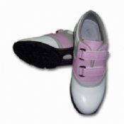 Professional Golf Shoes with TPR Sole and Leather Upper, Available in Various Color Combinations images