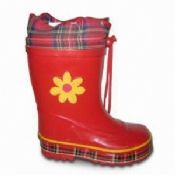 Botte de pluie pour enfants rouge images