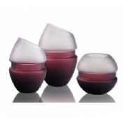 Vaso de vidro decorativo com Design exclusivo e violeta images