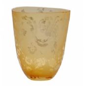 Glass Vase With Amber for Interior Decoration images