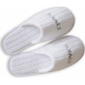 Closed Toe Bathroom Hotel Slippers 5mm Eva Sole With Cotton Terry images