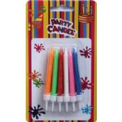 Colorful Birthday Party Candles and Holders images