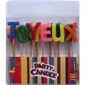 Colorful Letter Candles Party Candles images