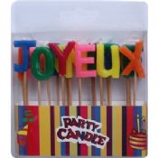 Lettre colorée bougies bougies Party images