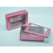 Rectangular Food Packaging Tin Boxes with Window images