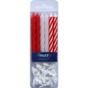 Red and White Birthday Cake Candles images