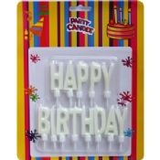 White Happy Birthday Candles images