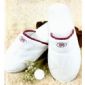 Branco chinelas veludo Coral small picture