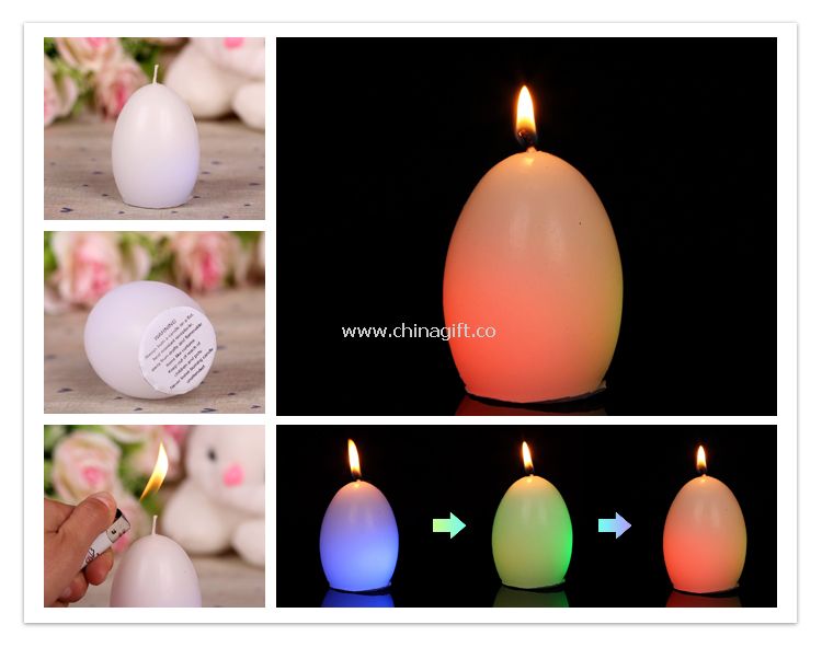 Easter colorful egg candles