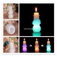 LED Snowman candles images