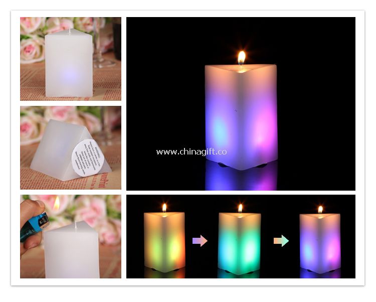 LED pillar shape candles
