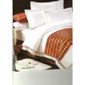 Mercerization Encryption Luxury Hotel White Bed Linen Duvet Cover 60s x 80s images