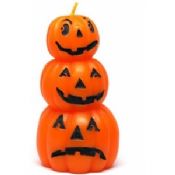 Bougie d&#39;halloween en forme de citrouille images