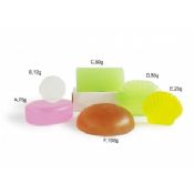 Colorful translucent hotel soap with essential extracts images