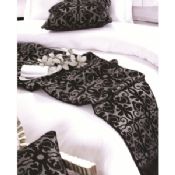 Woven Black Jacquard Luxury Hotel Bed Linen images