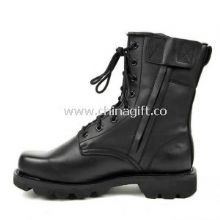 Flat Leather Mountaineering / Jungle Military Boots For Swat , Firefighter images