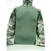 Green Long Thick Mens Cargo Shirt images
