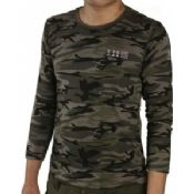 T-shirt escura de camuflagem militar images