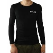 Extérieur coton manches longues Mens Cargo Shirt T-Shirt pour Police images