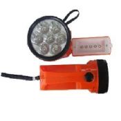 Batterie lampe de poche torche en plastique 7 + 5LED images