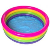 Rainbow PVC Inflatable Swimming Pools With Custom Logo images