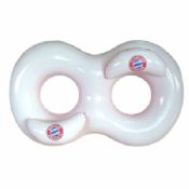 White PVC Water Towable Tube Inflatable With Double Seat images