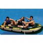 Comfortable 0.75mm PVC 3 Person Inflatable Boat Set Up With Oars small picture
