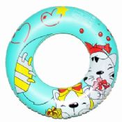 Cartoon Printed Inflatable Swim Rings For Baby images