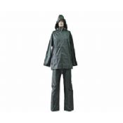 Traje de moda gris impermeable adulto PVC lluvia abrigos images
