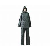 Fashion Gray Waterproof Adult PVC Rain Coats Suit images