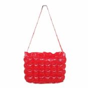 Fashion Ruby Red Mini Shoulder Clear PVC Bags images