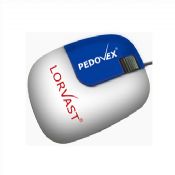 Optical mouse with clients logo images