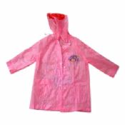 Casacos de chuva de PVC para menina com capuz images