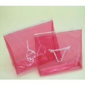 Red Small Clear PVC Bags With Zip Lock images