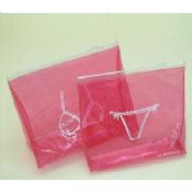 Sacos de PVC transparente pequeno vermelho com Zip Lock images