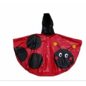 Brillant Hooded PVC imperméables pour les filles images