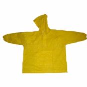Casacos de chuva amarela de PVC impermeável images