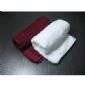 Bordeaux and white embroidery hotel supply towels of 100% cotton by OEM small picture
