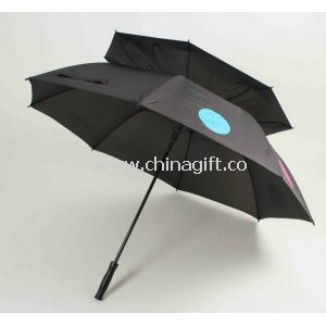 Deluxe Printed Double Canopy Golf Umbrella