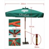 6 Ft Solar Guard Deluxe Dual Canopy Heavy Duty Beach Umbrella images