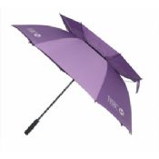 Passen Sie lila Sport Double Canopy Regenschirm images