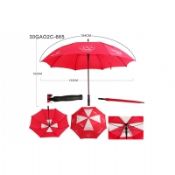 Parapluie de Golf couvert Double rouge images