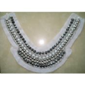 Hand made crystal bead collar necklace images