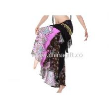 Patchwork Long Belly Dance Skirts Practice Wear in Multiple Color images