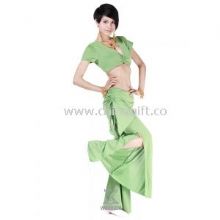 Slim Fit Crystal Cotton Belly Dance Practice Costumes Suit images